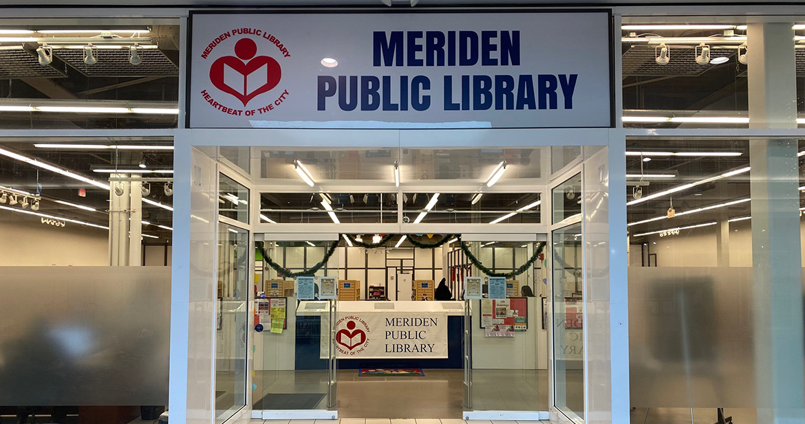 Meriden Public Library entrance