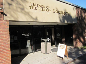 Storefront for the Friends of the Library Bookstore
