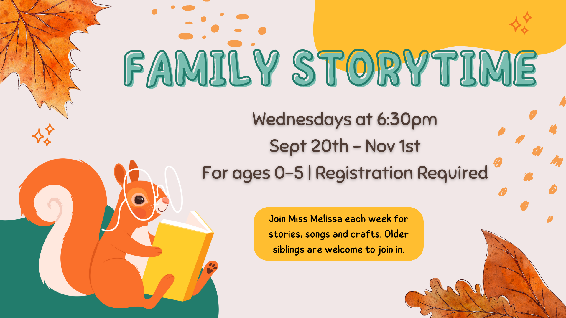 Family Storytime Evening Program