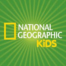 Green and yellow sunrays in background with "National Geographic Kids" in center of image