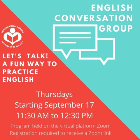 A Virtual meetup to have fun and practice English - Thursdays, beginning September 17th, 11:30am-12:30pm