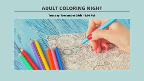Adult Coloring Night