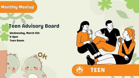 Cartoon teens chatting to right of verbiage 