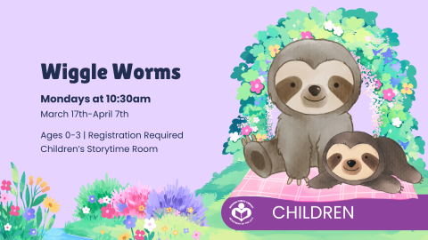 Cartoon sloths to right of verbiage