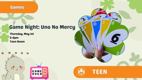 Uno hand to right of verbiage 