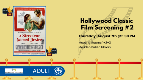 A Streetcar Named Desire film poster to left of verbiage 