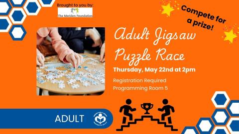 People doing a puzzle to left of verbiage 