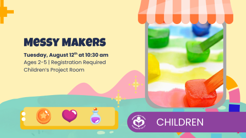 Ice cube painting to right of verbiage 