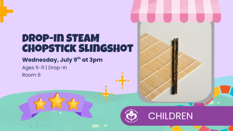 STEAM chopstick slingshot to right of verbiage 