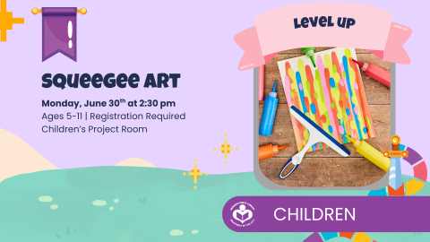 Squeegee art to right of verbiage 