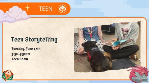 Molly therapy dog to right of verbiage