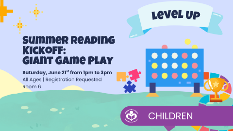 Connect four game to right of verbiage 