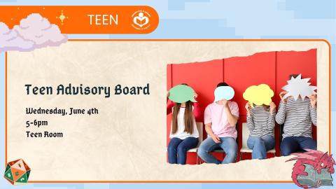 Teens sitting together with paper thought bubbles covering their faces to right of verbiage 