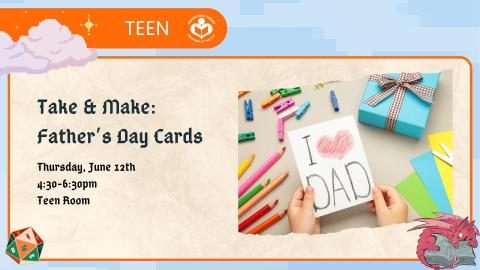 DIY Father's Day card to right of verbiage 