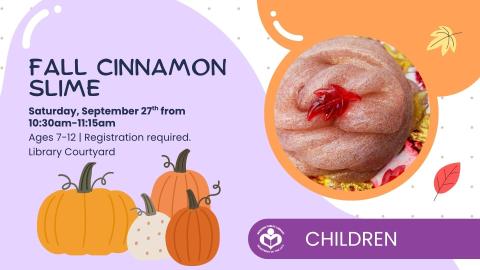 DIY cinnamon slime to right of verbiage 