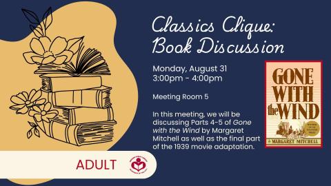 Gone with the wind novel to right of verbiage 