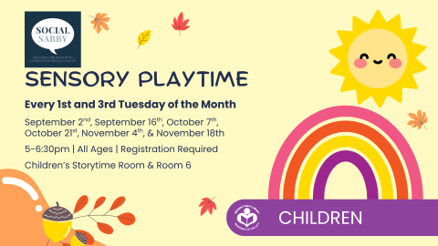 Rainbow and sun to right of verbiage 