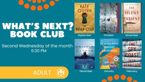 Whats Next Book covers to right of verbiage 