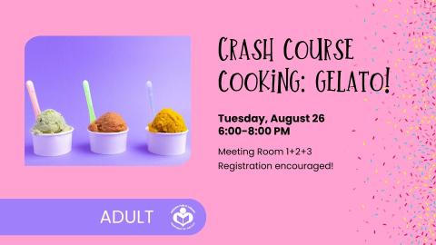 Gelato to left of verbiage 