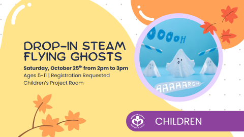 STEAM flying ghost craft to right of verbiage 