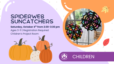 Spiderweb suncatcher craft to right of verbiage 