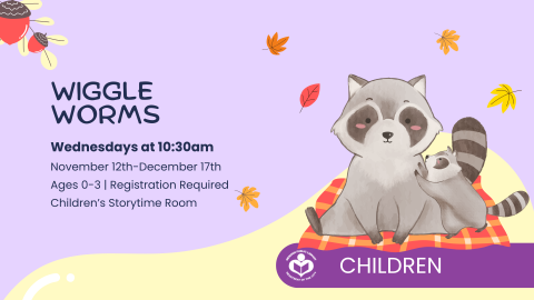 Racoon mom and kid to right of verbiage 