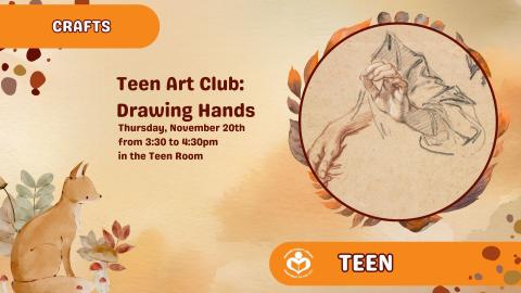 drawn hands to right of verbiage 