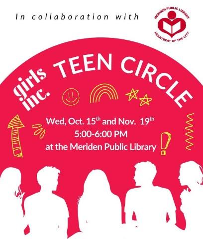 silhouette of teens chatting below verbiage