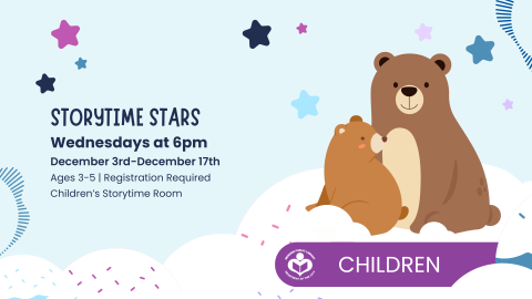 two bears in snow to right of verbiage