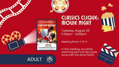 Gone with the Wind film poster to left of verbiage 