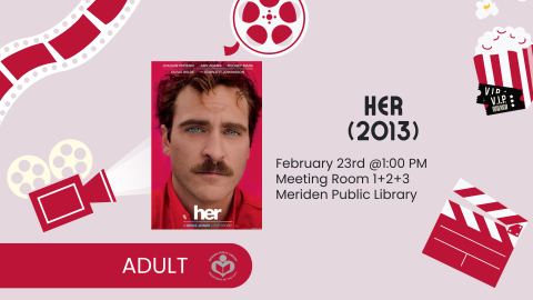 Her film poster to left of verbiage 