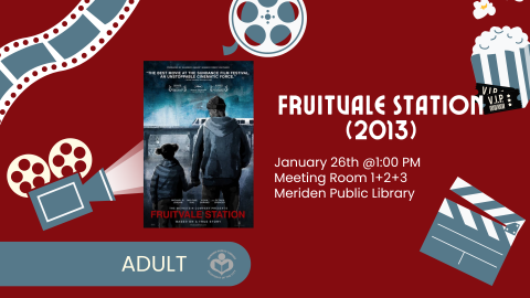 Fruitvale Station (2013) film poster to left of verbiage 
