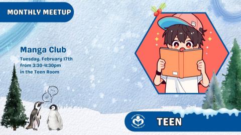 kid reading a book drawn in manga style to right of verbiage