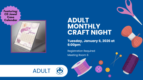 DIY CD jewel case calendar to left of verbiage 