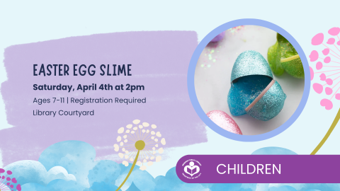 Slime Easter egg to right of verbiage 