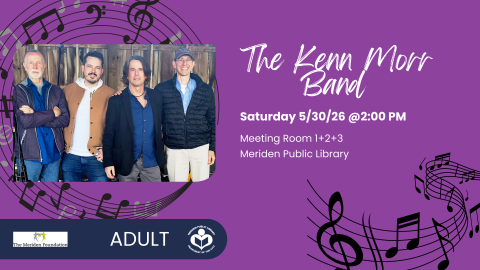 The Kenn Morr band to left of verbiage 