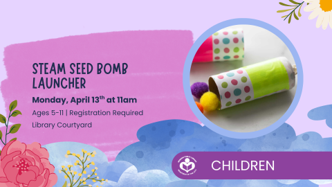 STEAM seed launcher to right of verbiage 