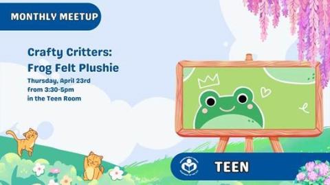 cute frog face to right of verbiage