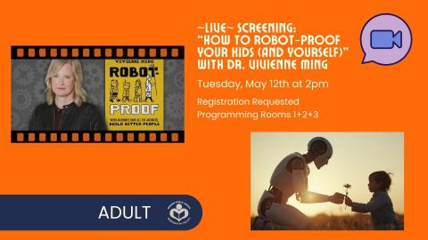 "How to Robot Proof your Kids" book to left of verbiage 