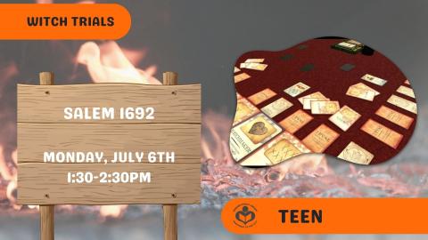 Card game to the right of text with fire background