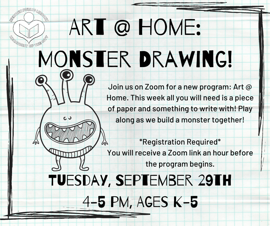 Art @ Home:  Monster Drawing