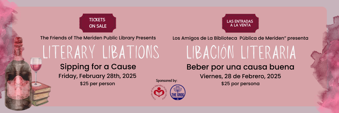 Literary libations flyer