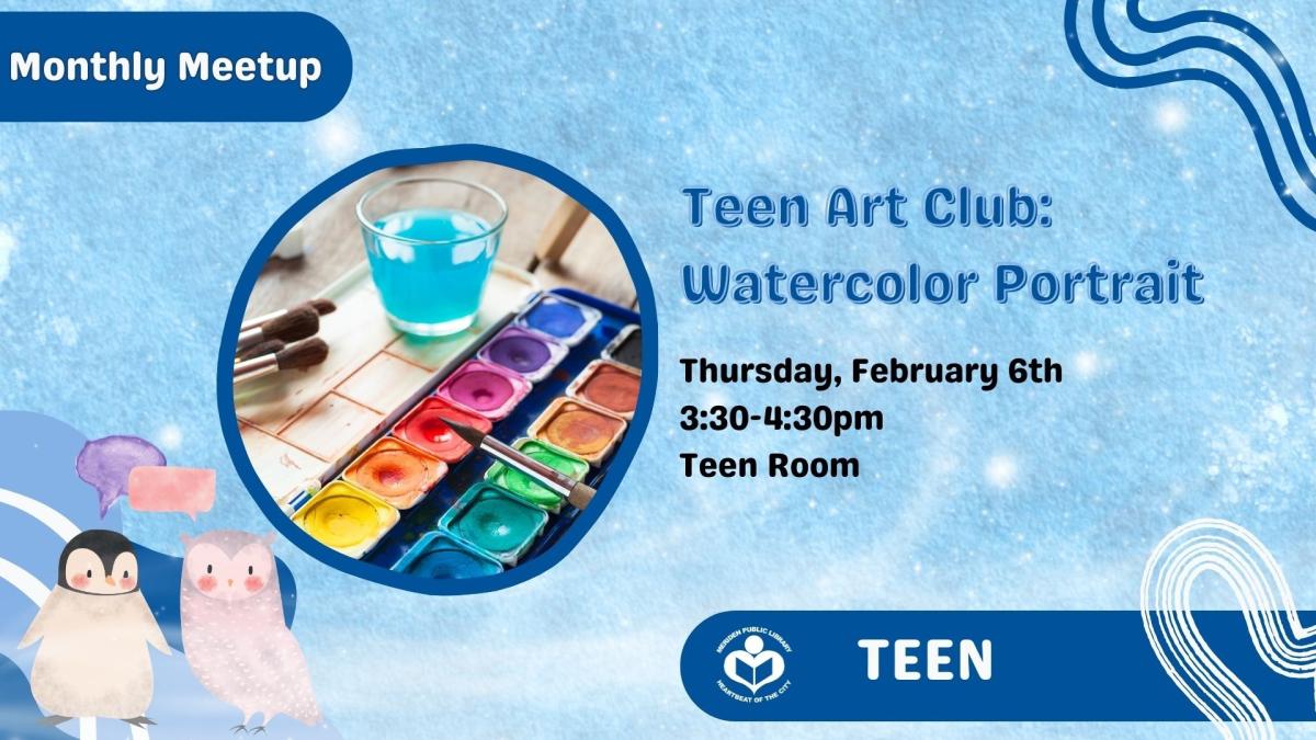 Paints and a brush to left of verbiage 