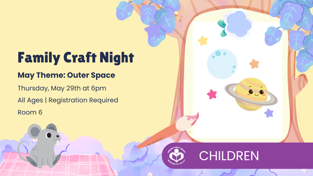 Space drawings in a tree to right of verbiage 