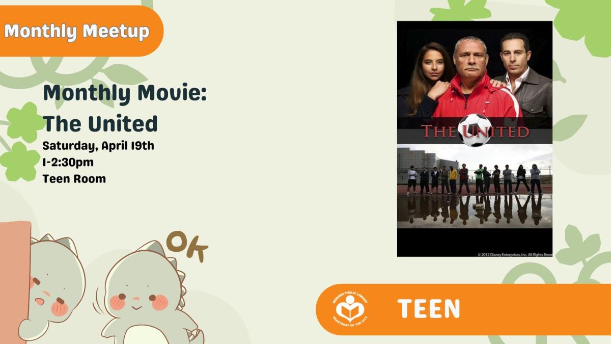 The United film poster to right of verbiage 