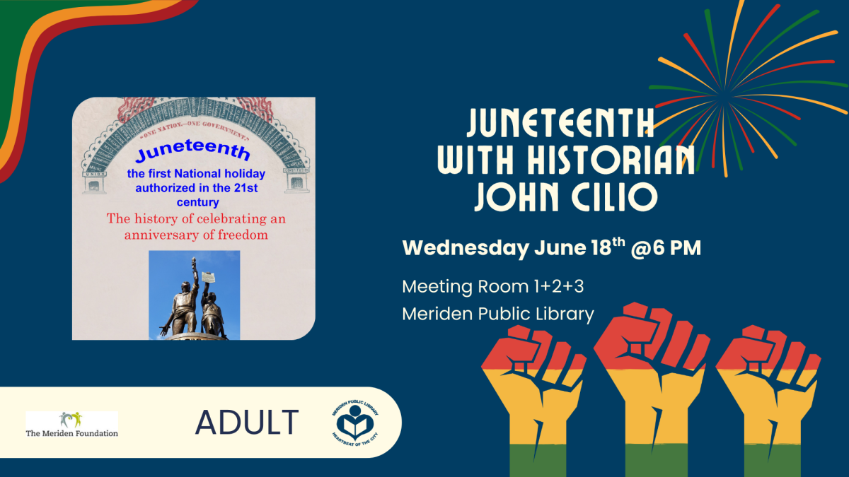 Three raised fisted colored red yellow and green below verbiage 