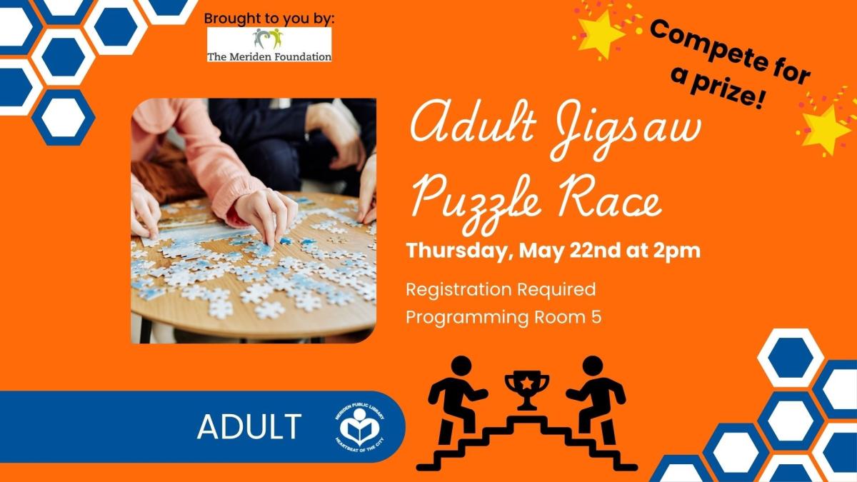 People doing a puzzle to left of verbiage 