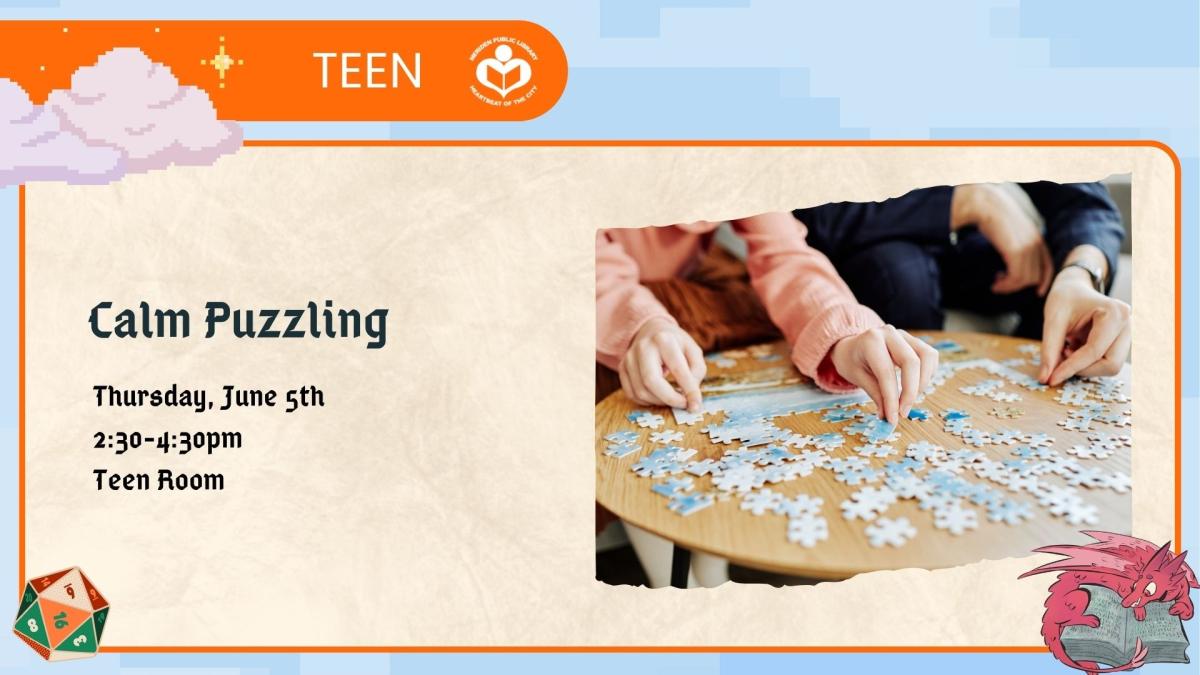 Puzzle to right of verbiage 