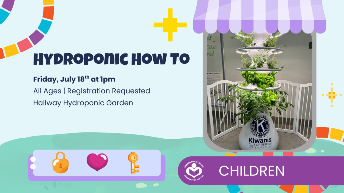 Hydroponic garden to right of verbiage 