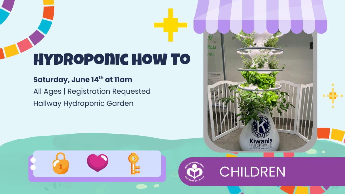 Hydroponic garden to right of verbiage 